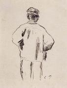 Camille Pissarro, Rear View for a man in a smock